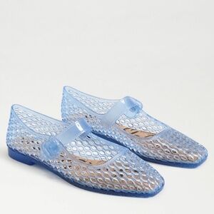 Michaela Jelly Flats in Blue Jelly
